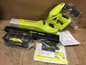 ONE 18V 150 MPH 200 CFM Cordless Battery Hybrid Leaf BlowerSweeper (Tool Only) by RYOBI Customer Returns See Pictures