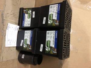9 in. x 9 in. Plastic Square Drainage Catch Basin in Black, 2 Opening Kit by NDS Customer Returns See Pictures