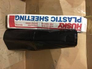 Husky Plastic Sheeting customer Returns see pictures