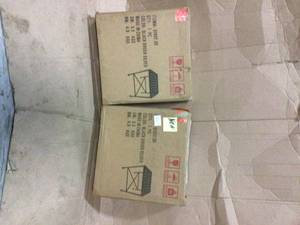 Lot of 2 Petra Black Square Metal Outdoor Side Table not used see pictures