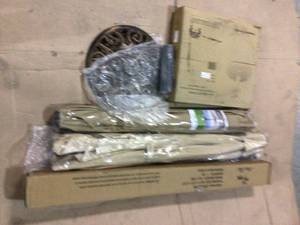 Lot of assorted Patio umbrellas and bases customer returns see pictures