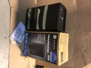GE 50 pt. Dehumidifier for Wet Rooms up to 1500 sq. ft. in Black, ENERGY STAR open box customer return see pictures