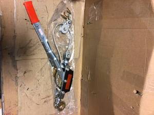 Steel Core 4-Ton Come-Along Cable Puller Hand Winch with Single or Double Hook Assembly