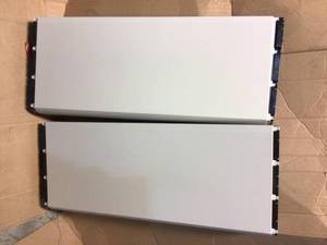 Lot of 2 allen  roth 2.5-in Slat Width 31-in x 72-in Cordless Gray Faux Wood Room Darkening Horizontal Blinds