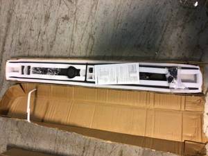 Boyel 6.6 ft.79 in. Black Sliding Barn Door Track and Hardware Kit with I-Shape Hanger For Single Door not used