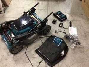21 in. 18-Volt X2 (36-Volt) LXT Lithium-Ion Cordless Walk Behind Self Propelled Lawn Mower Kit with 2 Batteries (5.0 Ah) by Makita Customer Returns See Pictures