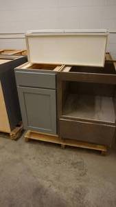 A Lot Of Brand New Cabinets--No Counter Tops