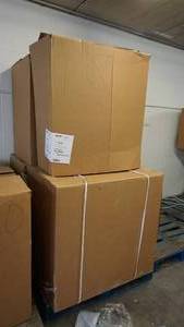 Brand New Smart Cabinetry  WBC3336PLYA   Rockport-Stone   Uppers---Smart Cabinetry  B36BPLYA  Squire-Harbor Gray  Lowers