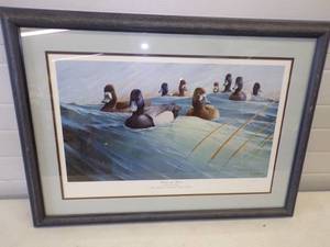 lot 71 image: Art Work Framed Art Work Framed Winds and Waves by Ron Van Gilder