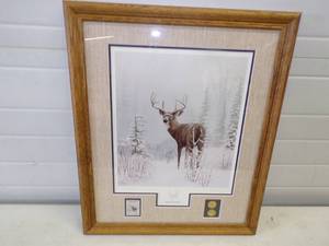 lot 73 image: Art Work Framed Winter Wonder by Leo Stans