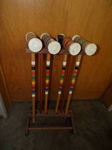 lot 186 image: Croquet Mallets