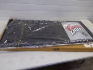 lot 35 image: Never Used Coors Light Man Cave Menu Board in Box With Letters