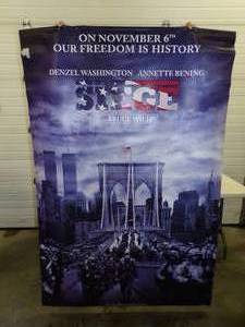 lot 47 image: Large Authentic Vinyl The Siege Movie Poster