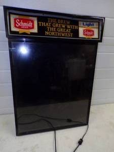 lot 50 image: Schmidt Lighted Menu Board