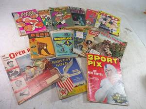 lot 104 image: Lot of Vintage Books Magazines and Comics