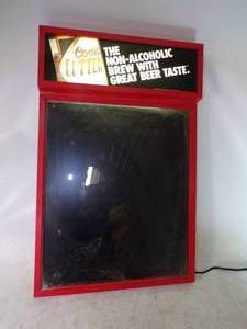 lot 139 image: Coors Cutter Lighted Menu Board