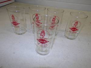 lot 149 image: Vintage Grainbelt Beer Chaser Glasses