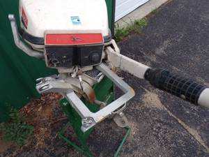 lot 194 image: 9.5 Johnson Outboard Motor Stand not included