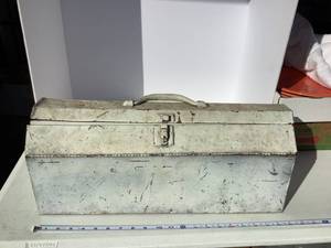 Old Metal Tool Box Full of Hand Tools