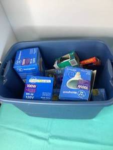 #2 Bin of Assorted Light Bulbs