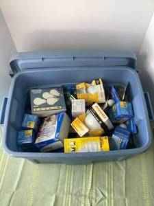 #3 Bin of Assorted Light Bulbs