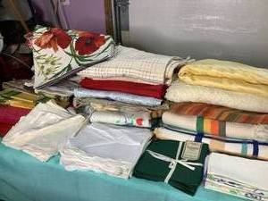 Huge Collections of Table Cloths, Placemats, and Napkins