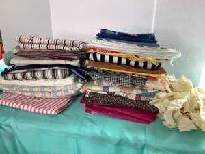 Lot of Cotton Fabric and Ruffles