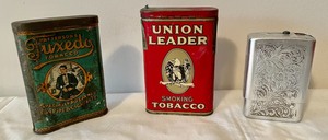 lot 97 image: Vintage Tins including Tobacco Tins