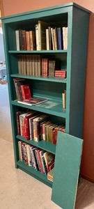 lot 119 image: Terrific Teal Bookshelf (books not included)