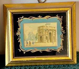 lot 201 image: Reverse Painted Art