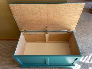 lot 160 image: Painted Storage Chest  Toy Box