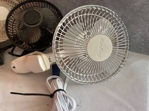 lot 161 image: 3 Clip On Desk Fans