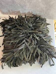 lot 178 image: 2 Fun Leather Fringe Pillows