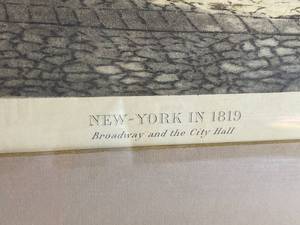 lot 185 image: Vintage New York In 1918 Framed Art