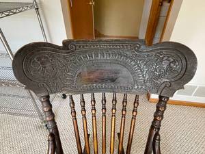 lot 193 image: Ornate Vintage Rocking Chair