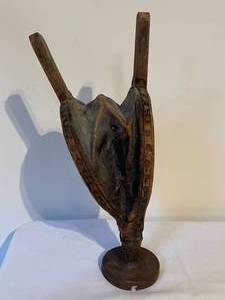 lot 249 image: Vintage Wooden Fireplace Bellow