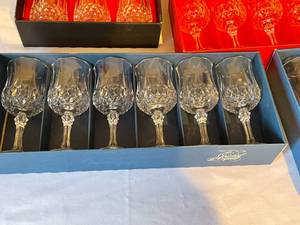 lot 250 image: Cristal DArques Glassware Collection