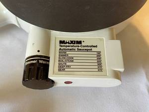 lot 258 image: Maxim Temp Controlled Automatic Saucepot