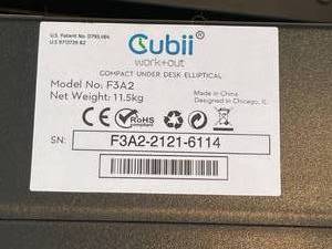 lot 271 image: Cubii Under Desk Elliptical Machine
