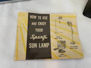 lot 279 image: Vintage Sperti Sun Lamp
