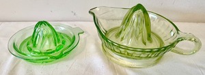lot 383 image: Green Depression Glass