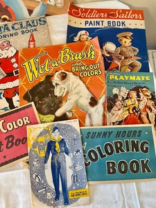 lot 358 image: Vintage Childrens Books and Coloring Books