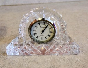 lot 442 image: Waterford and Mikasa Clocks