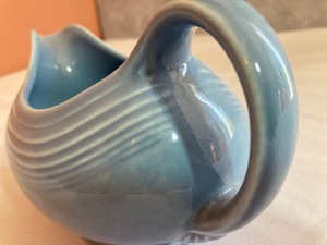 lot 334 image: Blue Fiesta Gravy Boat