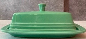 lot 331 image: Green Fiesta Butter Dish with Cover