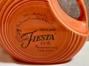 lot 7 image: Genuine Fiesta 60th Anniversary Pitcher