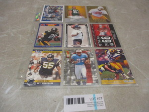 Binder Page of 9 Hall of Fame Football Rookie Cards