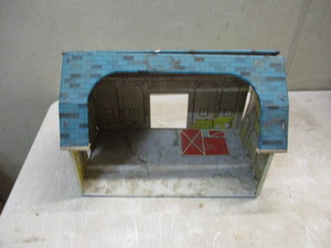 Antique Metal Toy Barn