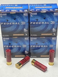 lot 216 image: (100) Rounds Of Federal Speedshok 1...
