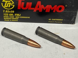 lot 33-C image: (40) Rounds Of TulAmmo 7.62x39mm 12...